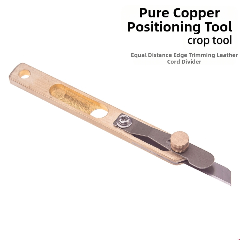 Месингов нож нож за позициониране на кожа нож за подрязване нож за рязане на кожа Направи си сам кожа нож за щавене на зеленчуци кожа