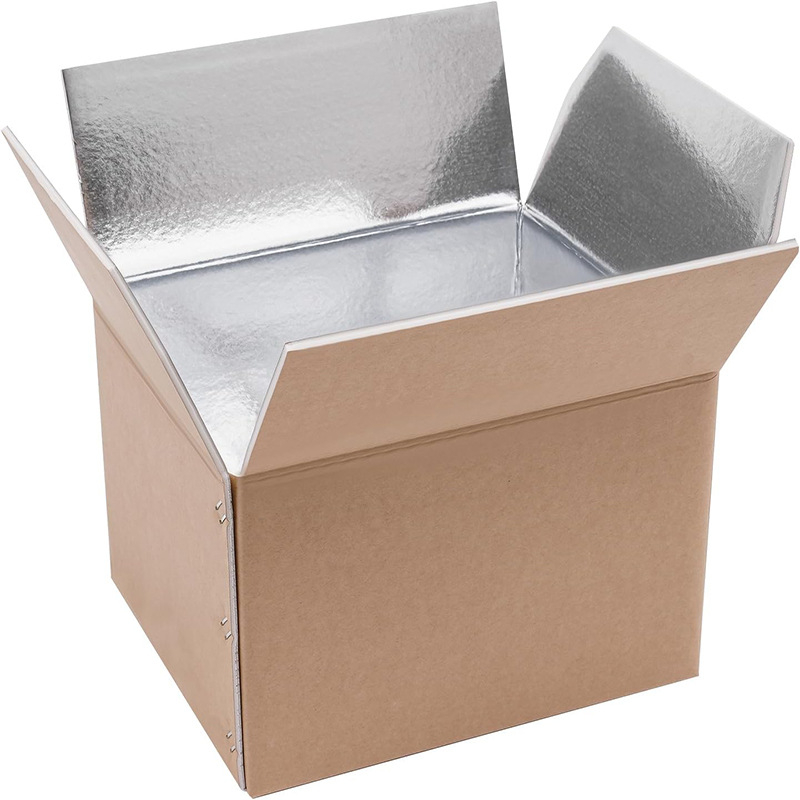 Изолация Алуминиево фолио Картон Морски дарове Зеленчуци Прясно месо Студена верига Експресна логистика Кутия от пяна Сгъваем Цветен печат Персонализиране