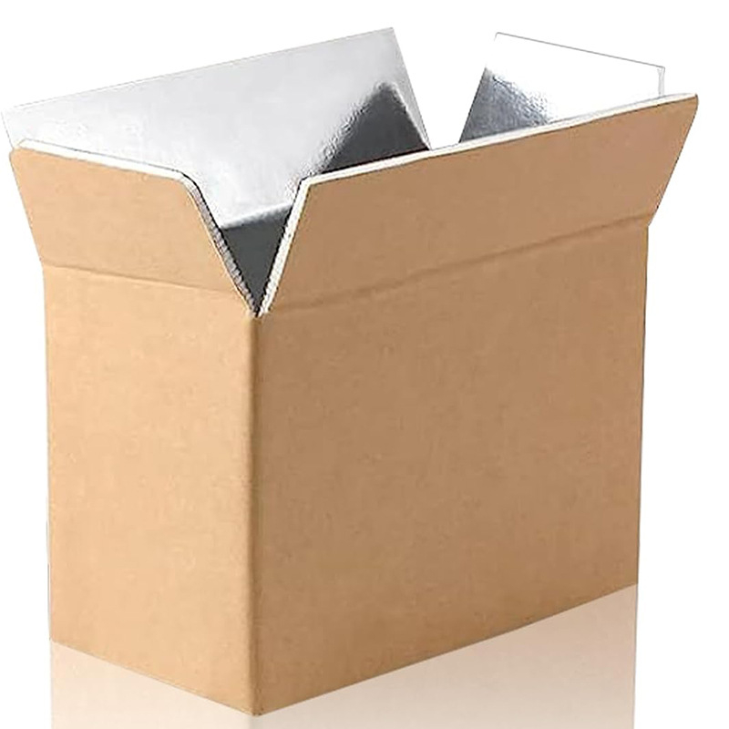 Изолация Алуминиево фолио Картон Морски дарове Зеленчуци Прясно месо Студена верига Експресна логистика Кутия от пяна Сгъваем Цветен печат Персонализиране