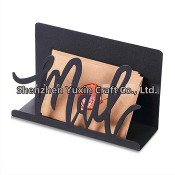 Metalinis pašto tvarkymo stovas pašto aplankams, darbalaukio laikiklis namams, biurui