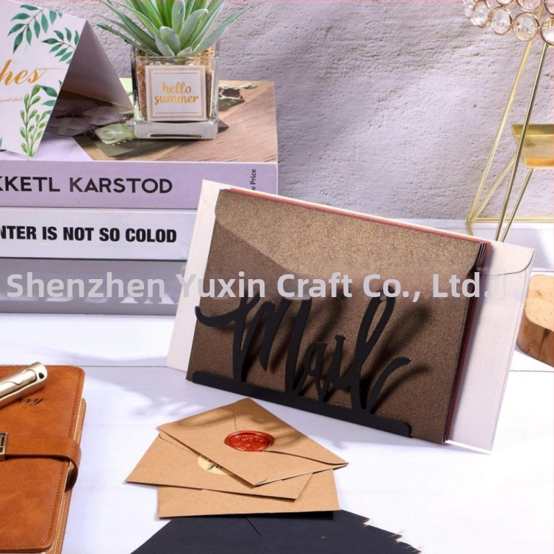 Метална стойка за организиране на поща, скоба за съхранение на папки за поща за дома и офиса