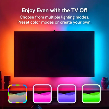 TV TV to paties ekrano aplinkos apšvietimas išmanioji šviesos juosta su ekrano fiksavimu TV ekrano sinchronizavimas RGB spalvinga LED aplinkos šviesa