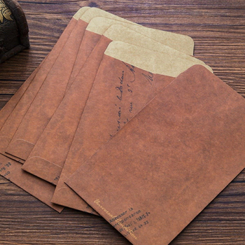 2025 Φάκελος Vintage από Δέρμα Βοσκής Ins Φάκελος Style Sense Καλλιτεχνικός Απλός Ευχαριστήριος Φάκελος από Δέρμα Βοσκής Ρομαντικός
