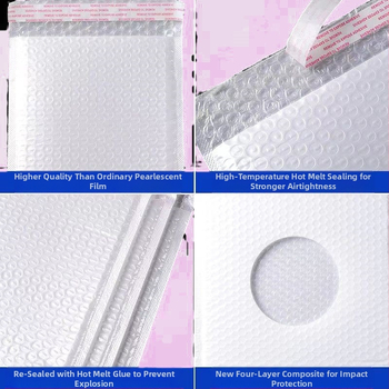 Σακούλα με φυσαλίδες από περλέ φιλμ 80g, πυκνή, αδιάβροχη και περιτυλιγμένη με φυσαλίδες, τσάντα συσκευασίας logistics για ηλεκτρονικό εμπόριο, διασυνοριακές ειδικές συσκευασίες, φάκελος