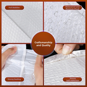 Σακούλα με φυσαλίδες από περλέ φιλμ 80g, πυκνή, αδιάβροχη και περιτυλιγμένη με φυσαλίδες, τσάντα συσκευασίας logistics για ηλεκτρονικό εμπόριο, διασυνοριακές ειδικές συσκευασίες, φάκελος