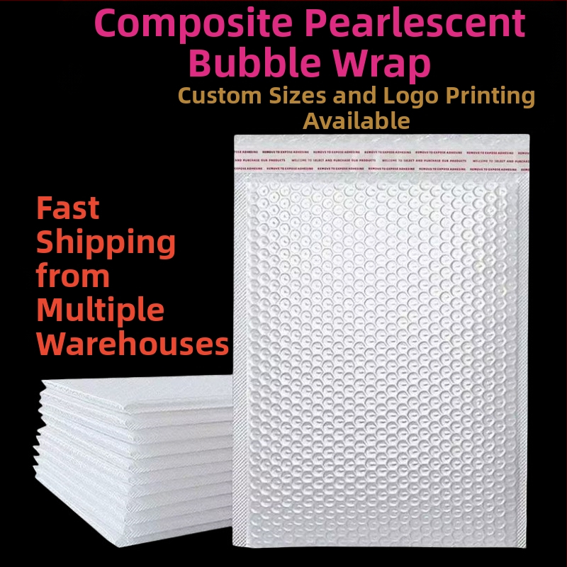 Perlamutrinės plėvelės burbulinis maišelis, 80 g, sustorinta, vandeniui atspari ir burbulinė plėvelė, el. prekybos debesijos sandėlio logistikos pakavimo maišelis, vokas, tarpvalstybinis specialusis pakavimas