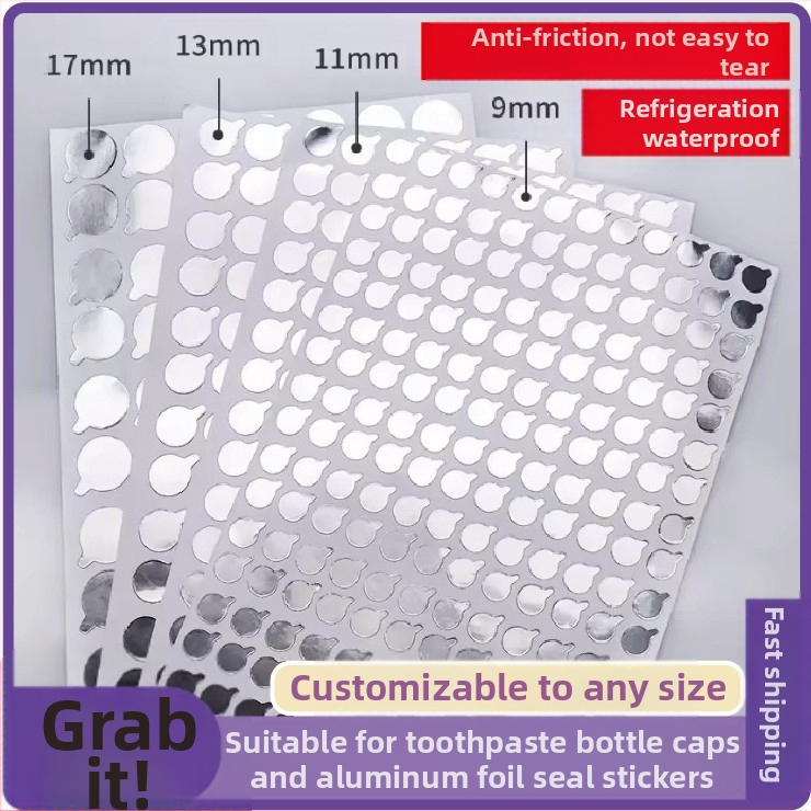 Alumíniumfólia tömítőfólia tömítőfólia bőrápoló kozmetikai tömlőpalack ragasztó krémápoló palack 500 darab