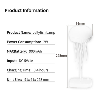 Έξυπνη λάμπα μεδούσας δεύτερης γενιάς με φωνητικό έλεγχο, λαμπερό νυχτερινό περίπτερο, νυχτερινό φως με καυτό μοντέλο διασημοτήτων στο διαδίκτυο, φωτιστικό ατμόσφαιρας υψηλής τεχνολογίας