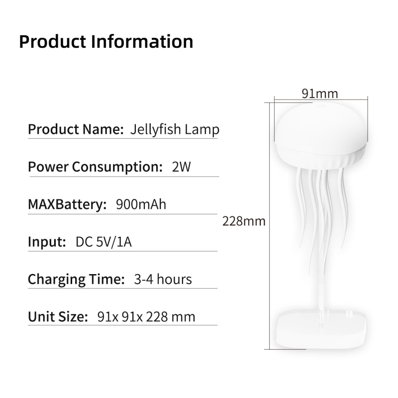 Teise põlvkonna intelligentne hääljuhtimisega meduuside lamp, helendav ööturg, peatatud internetikuulsuste kuumamudeli öövalgusti, tipptasemel atmosfäärivalgusti