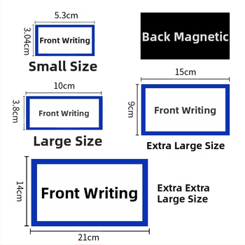 Mágneses szárazon törölhető címkék polc Mágneses matrica raktár osztályozás puha mágneses lap név matrica