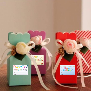 Boldog születésnapot ajándék címke név ajándék címke ajándékokhoz rózsaszín