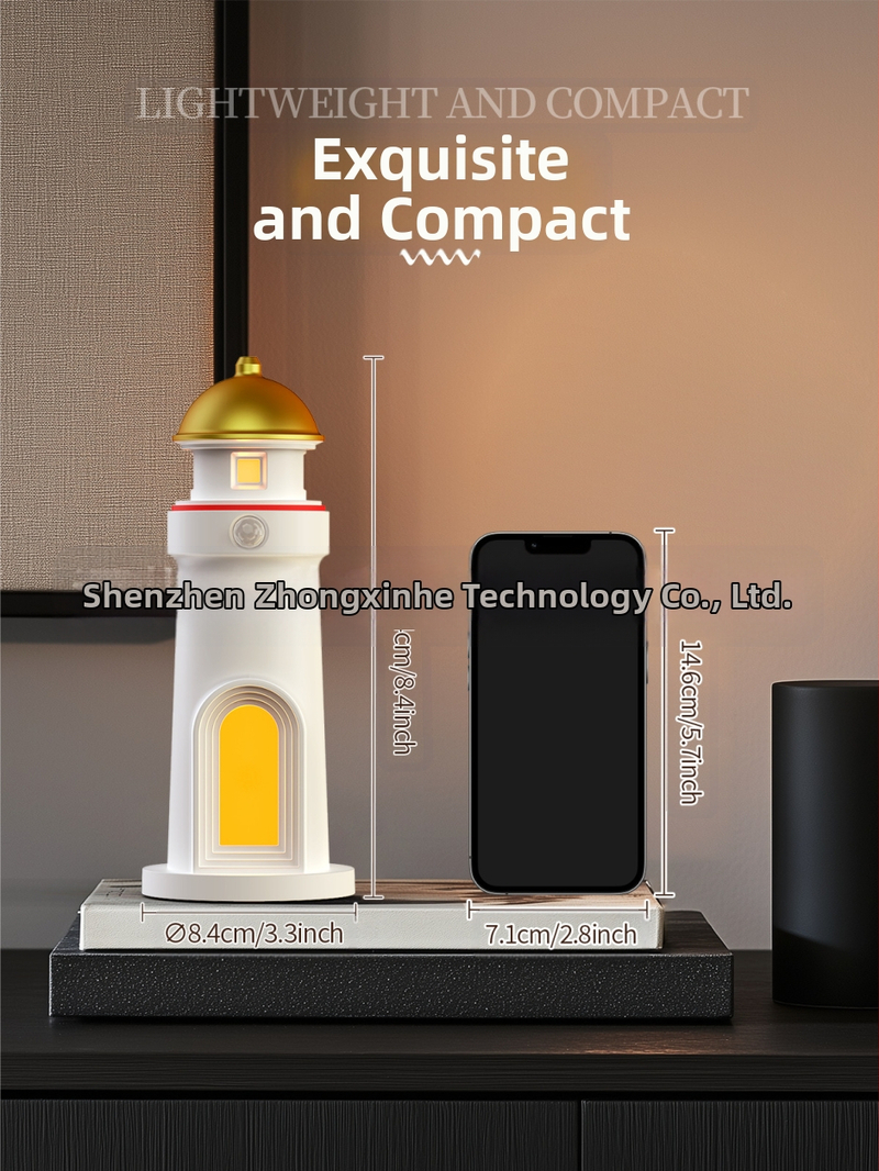 Piiriülene kuuvalguse tuletorni projektsioonlamp atmosfääri öövalgus pühadekingituste kaunistused inimkeha andur atmosfäärilamp nutikas laualamp