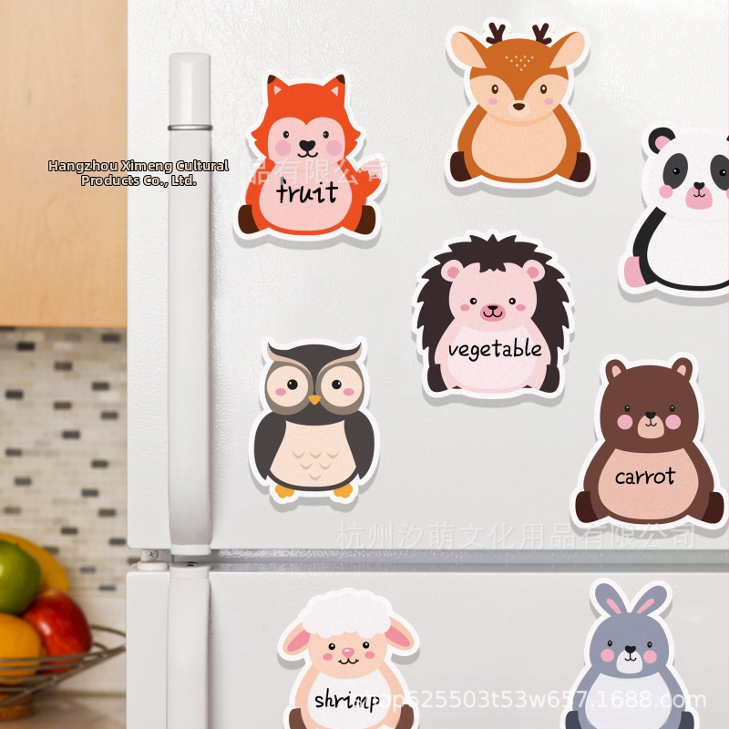 UB037 Стикери за самозалепващи се горски животни със специална форма, стикер за канцеларски материали, стикер за наръчник с охлюв, таралеж, зайче