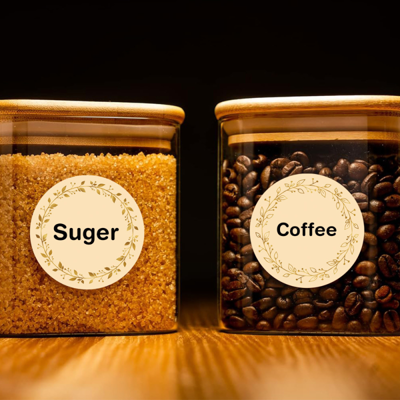 Kirjutatav pronkspärja kleebis Seni pudelikleebis Toidu säilitamise klassifikatsiooni purgi silt