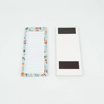 Μαγνητικό σημειωματάριο ψυγείου με αυτοκόλλητα λουλουδιών για να κάνετε σημειώσεις