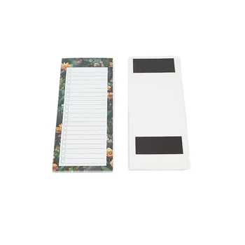 Μαγνητικό σημειωματάριο ψυγείου με αυτοκόλλητα λουλουδιών για να κάνετε σημειώσεις