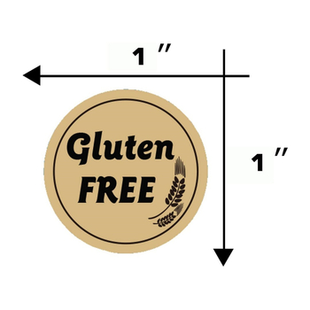 Amazon határokon átnyúló forró akció 1 hüvelykes gluténmentes barna kraftpapír matrica egyedi nagykereskedelem