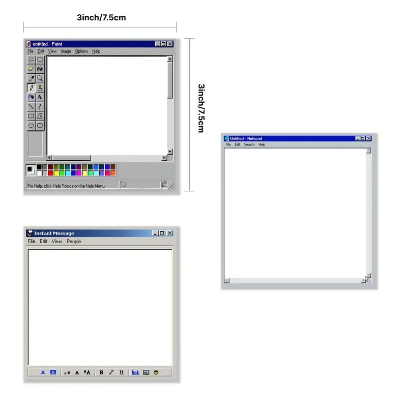Lipnių lapelių rinkinys „Amazon“ kompiuteriui, lipnus užrašų bloknotas, trijų dalių rinkinys, lipnūs lapeliai