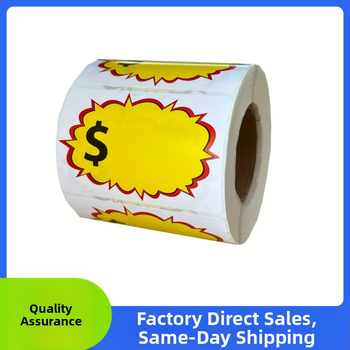 Laos on piiriüleste plahvatuste müügihinna kleebis, isekleepuv rämpsumüügi kleebis, 2x3-tolline kleebis