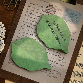 Χαριτωμένο δημιουργικό μικρό σημειωματάριο με φρέσκα φύλλα, αυτοκόλλητο Post-it με προσομοίωση φύλλου, αυτοκόλλητο N Times, χονδρικής προσαρμογής