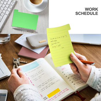 E-kaubanduse 8-värviline korduvkasutatav märkmepaber, 64-leheküljeline märkmepaberi käsiraamat, lahtiste lehtedega loomingulised märkmed