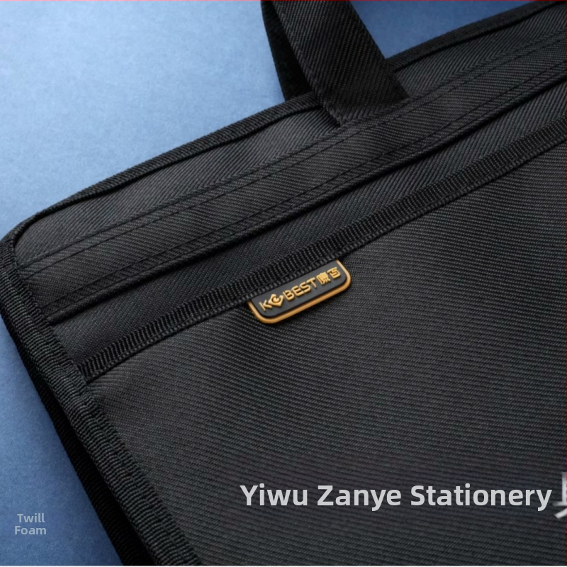 Чанта за документи с голям капацитет Kangbai, чанта с двоен цип, бизнес чанта за срещи, куфарче 6837, подарък