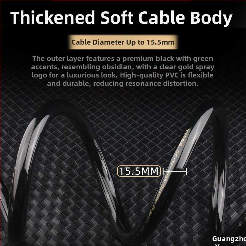 YYTCG високоговорител линия треска клас аудио линия монокристална мед посребрена високоговорител усилвател чиста мед hifi аудио линия разпръсната линия