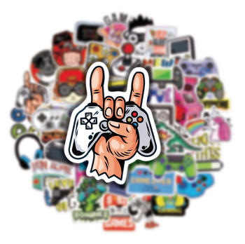 50 klassikalist mängumasina grafitikleebist, koomiksigrafitikleebist, autokere kleebist, isikupärastatud arvutikitarri pagasikleebist