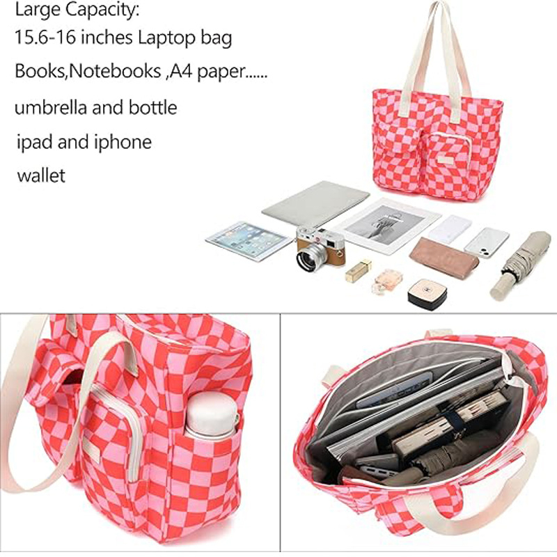 Laptop kézitáska, számítógéptáska, női üzleti irodai munkatáska, aktatáska, nagy kapacitású, hordozható üzleti utazáshoz