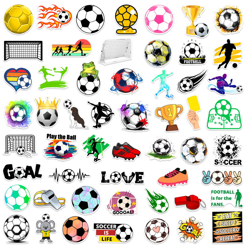 100 koomiksiga jalgpallispordikleebist, eemaldatavad isetehtud tõukerattakruusid, märkmikukiivrikleebised, hulgimüügist