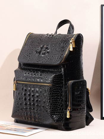 Thai krokodilbőr hátizsák unisex nagy kapacitású üzleti számítógép utazási multifunkcionális divatos könnyű luxus trendi