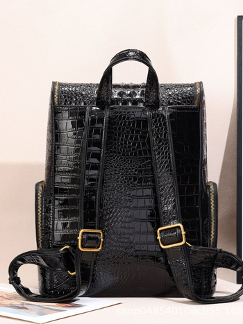 Thai krokodilbőr hátizsák unisex nagy kapacitású üzleti számítógép utazási multifunkcionális divatos könnyű luxus trendi