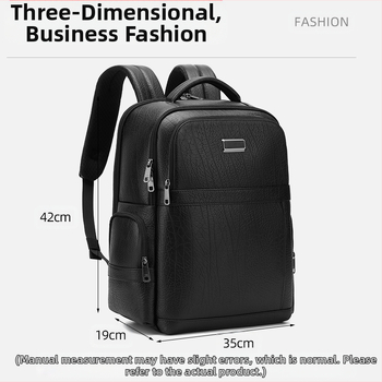 Plahvatusohtlik meeste Danieli kaelusmustriga ehtsast nahast seljakott lihtne moodne arvutiseljakott taimparkitud veisenahast ärikott laos