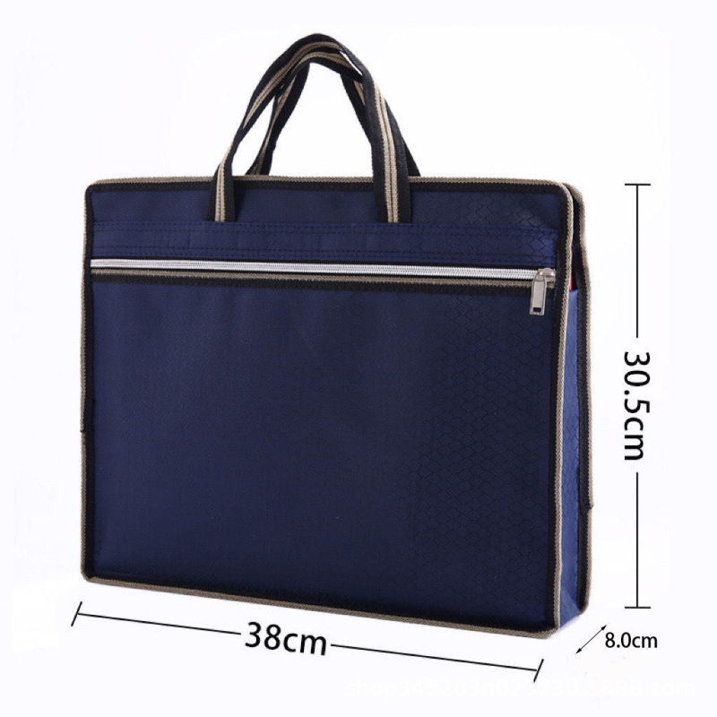 Spot Satchel Veekindel Oxfordi riidest laiendatud failikott Kahekihiline failikott Suure mahutavusega failikott