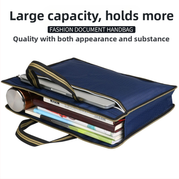 Dokumendikott Lõuend A4 kontoriportfell Portfell Õpilaskott Info Meestele ja naistele Lukuga Veekindel Suure mahutavusega Tootmine