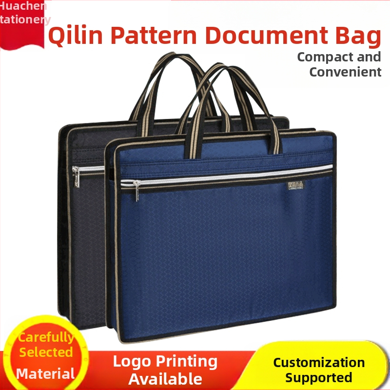 Dokumendikott Lõuend A4 kontoriportfell Portfell Õpilaskott Info Meestele ja naistele Lukuga Veekindel Suure mahutavusega Tootmine