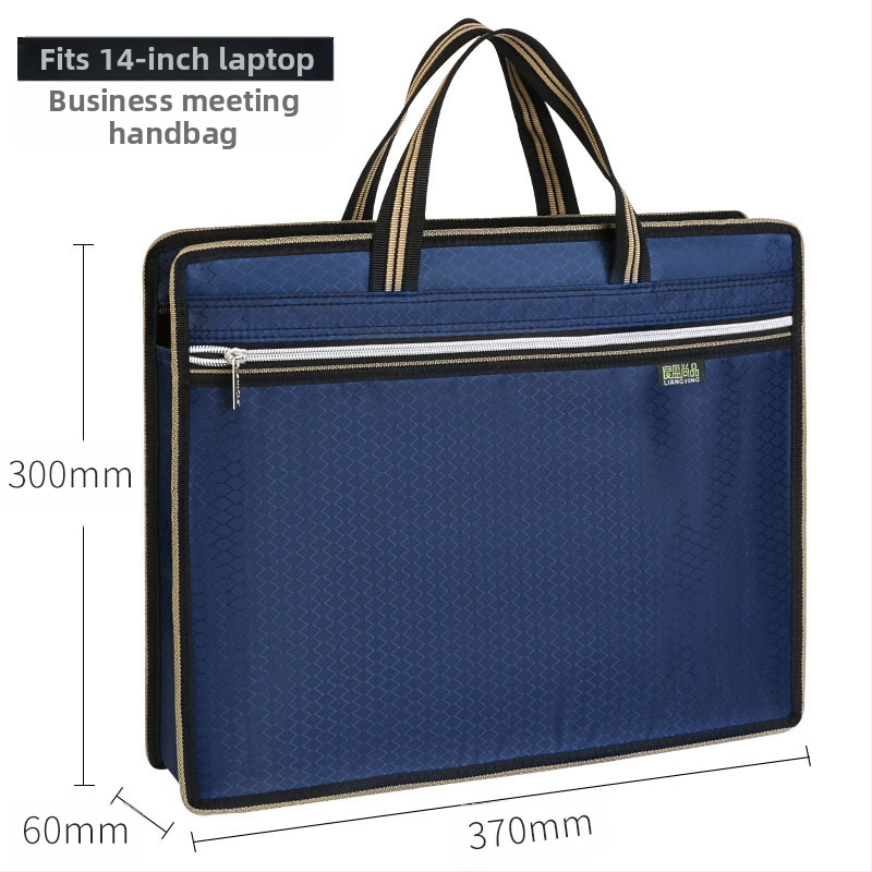 Чанта за документи, платнена, A4, офис куфарче, куфарче, студентска чанта, информация за мъже и жени с цип, водоустойчива, голям капацитет за производство