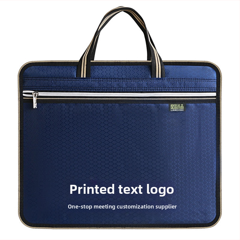 Чанта за документи, платнена, A4, офис куфарче, куфарче, студентска чанта, информация за мъже и жени с цип, водоустойчива, голям капацитет за производство