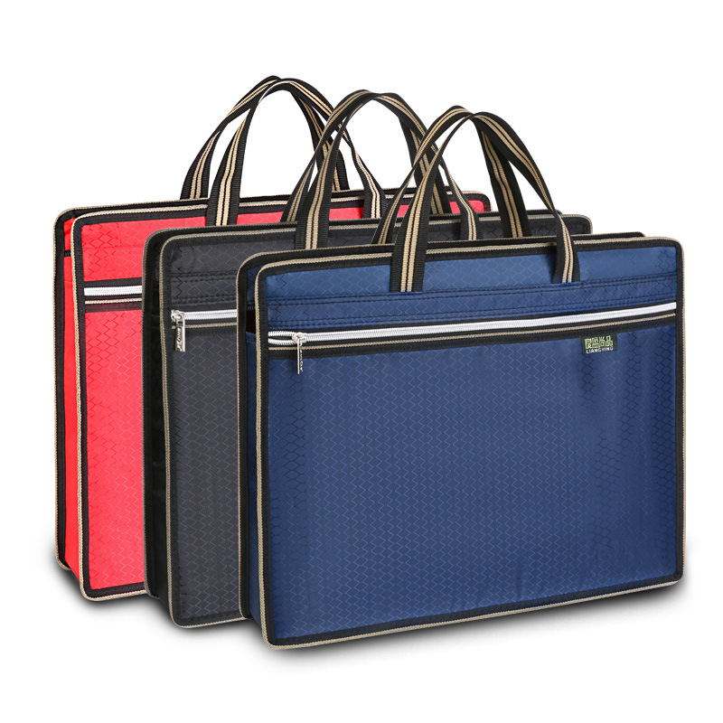 Dokumendikott Lõuend A4 kontoriportfell Portfell Õpilaskott Info Meestele ja naistele Lukuga Veekindel Suure mahutavusega Tootmine