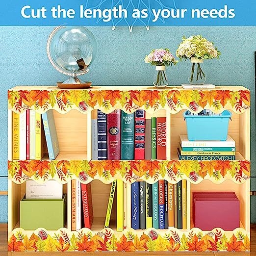 Határokon átnyúló iskolai szezon hullám tábla szegély matricák őszi levél hirdetőtábla őszi szegély osztálytermi dekoráció