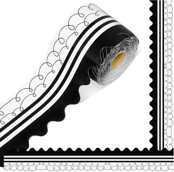 Boheemlaslikus stiilis teadetetahvli äärise kaunistuskleebis, isekleepuv rull, sobib kooliklassi tahvli kaunistamiseks