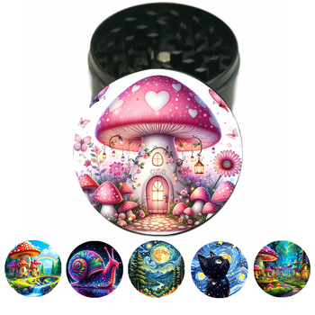 Plakanā cinka sakausējuma metāla dzirnaviņas 50 mm četrslāņu krāsotas sērijas garšvielu dzirnaviņas