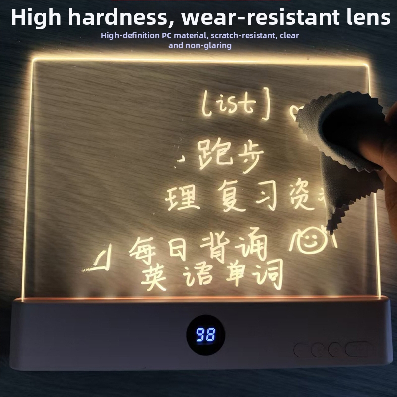 Графити учебна лампа, нова, преносима прозрачна лампа за четене, безстепенно затъмняване, учебна лампа с времево затъмняване