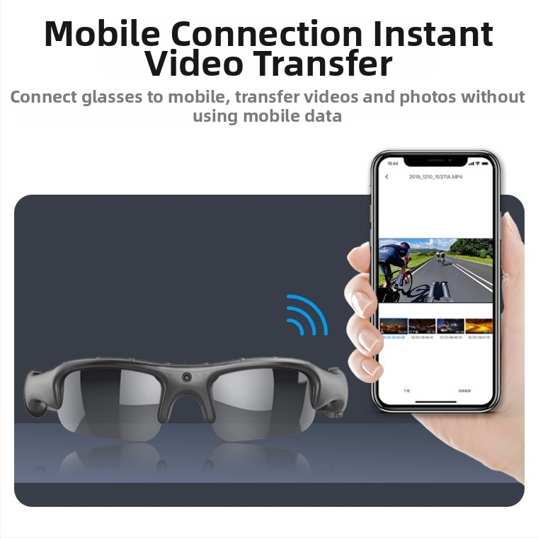 Спортни очила за колоездене на открито с Wifi, монтирани на главата, интелигентни спортни очила, многофункционални очила за камера и фотография