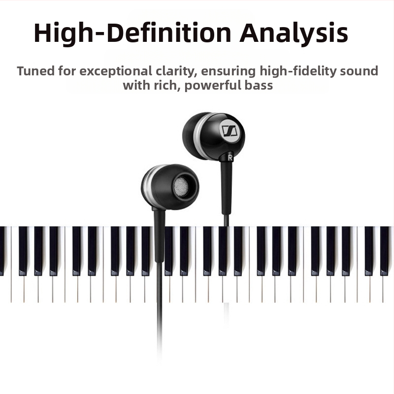 Подходящ за трансгранични Senhai CX300II класически слушалки за уши с кабел и наднормено тегло, събуфер CX400II тапи за уши