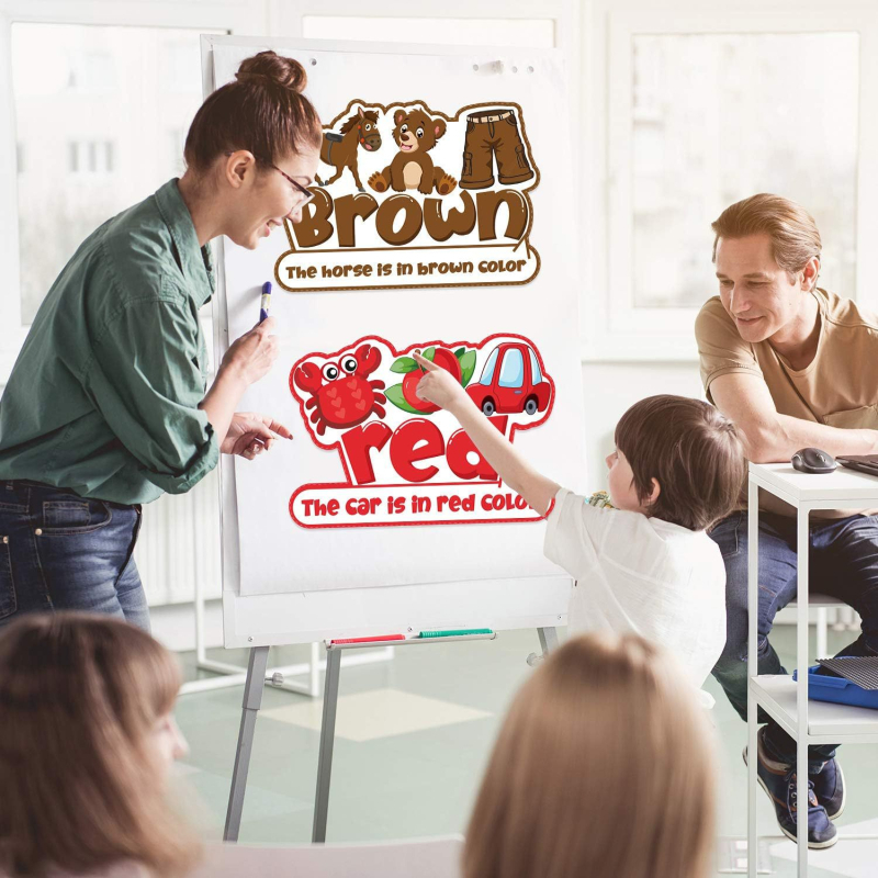 Tootja tarvikud Piiriülesed populaarsed värvilised laste plakatid Klassiruumi teadetetahvli kaunistused Puuviljad Loomad Köögiviljad Sõnakaardid