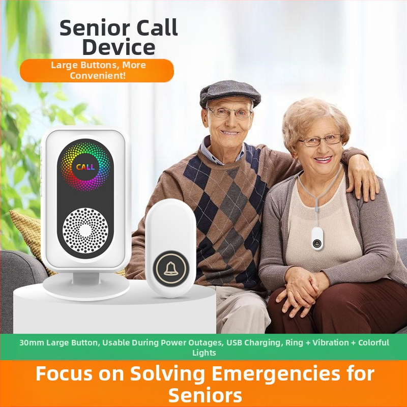 Sonerie electronică inteligentă pentru uz casnic, dispozitiv portabil pentru apeluri wireless pe distanțe lungi, pager pentru bătrâni