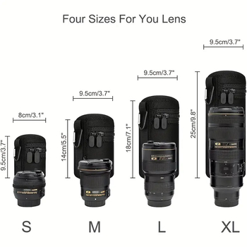 Pielāgota piekarināma āra fotografēšanas objektīva soma, ceļojumu uzglabāšanas soma, cilindriska vienkārša piekarināma soma, pielāgojams logotips, pārnēsājama