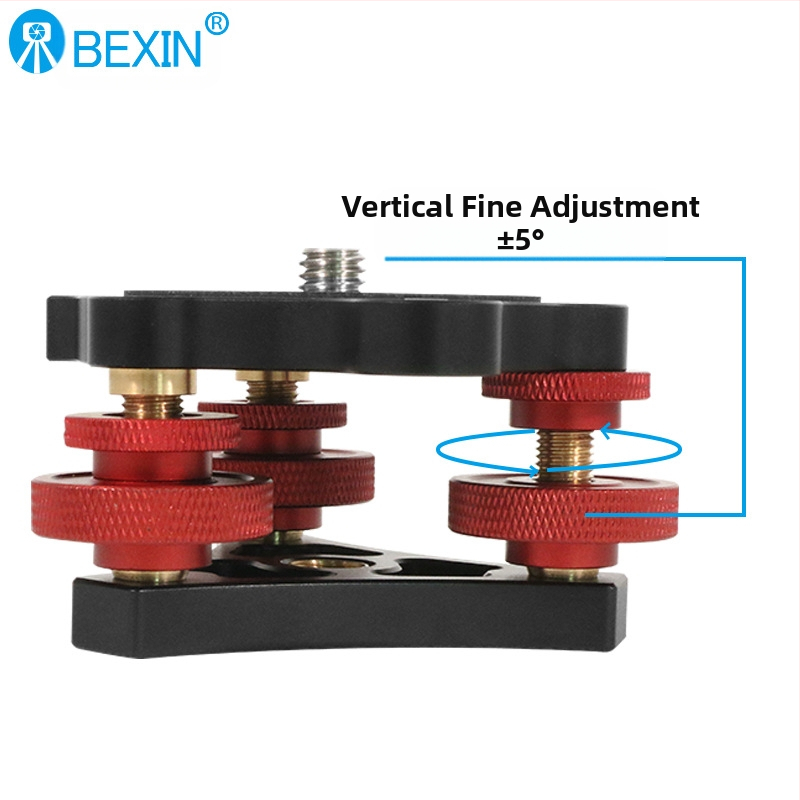Statívová základňa pre zrkadlovky Bexin, horizontálne nastavenie sedadla, trojcestné jemné nastavenie uhla sedadla z hliníkovej zliatiny