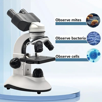 Binokulinis optinis mikroskopas, toks pat modelis, naudojamas mokyklose, yra būtinas jaunesniųjų klasių mokiniams, norintiems tyrinėti natūralius augalus, mikroskopinę biologiją ir laikyti profesinius egzaminus.